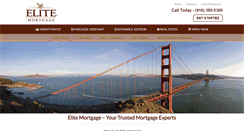 Desktop Screenshot of elitemortgage-ca.com